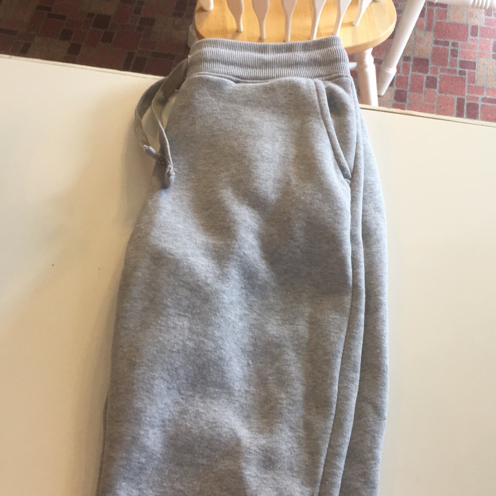 Grey sweatpants